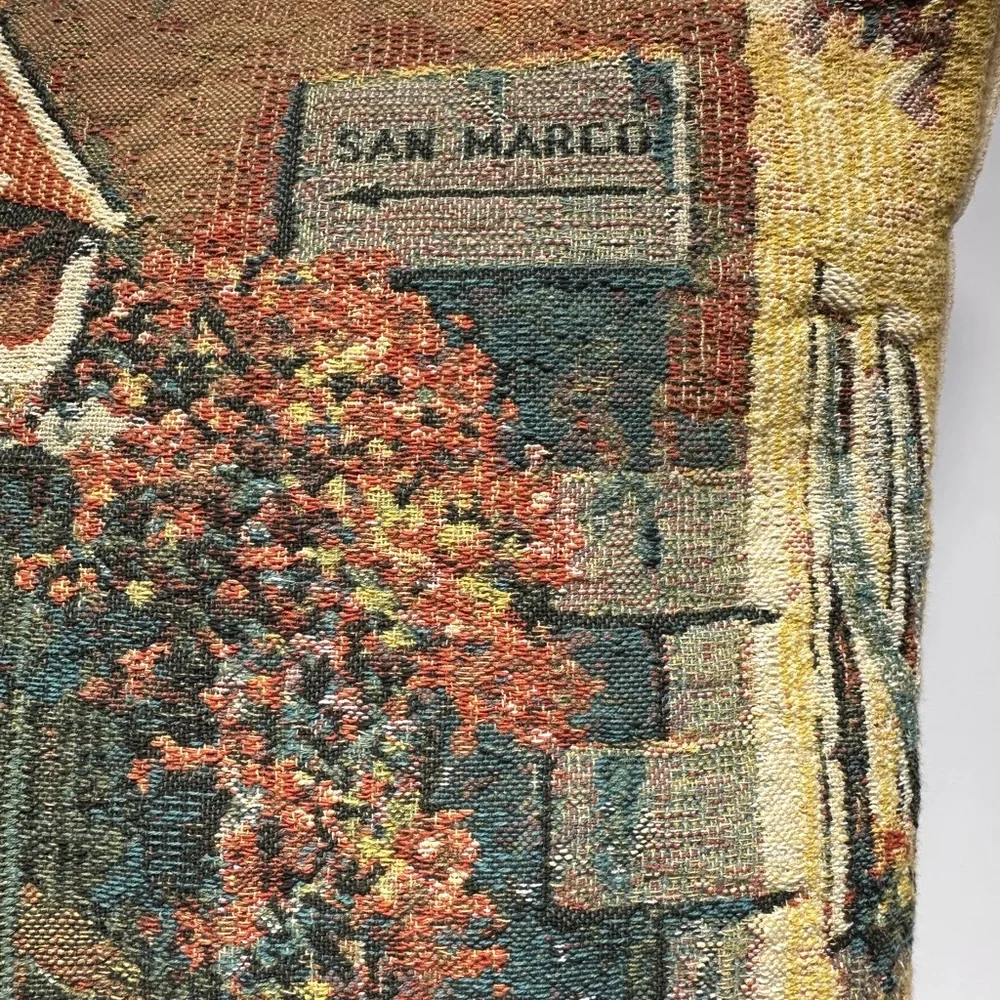 San Marco Passage Tapestry Throw Pillow Square Charlotte Home Furnishings